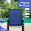 image:imageGiantex Outdoor Rocking Chairs Set of 2 Patio Rocking Chairs wBreathable Seat amp Back HeavyDuty Metal Support Ergonomic Outside Rocker for Backyard Poolside Garden 2 BrownBlue