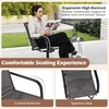 image:imageGiantex Outdoor Swivel Chairs Set of 2 All Weather 360 Patio Rockers with High Backrest Breathable Seat HeavyDuty Round Metal Base Patio Dining Chairs for Porch Garden Lawn Poolside BlackGrey