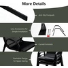 image:imageGiantex Patio Chairs Set of 2 Stackable Outdoor Dining Chairs with Breathable amp QuickDry Fabric amp Armrests for All Weather Lawn Backyard PoolsidePorch Deck 330 LBS Capacity BlueBlack