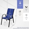 image:imageGiantex Patio Chairs Set of 2 Stackable Outdoor Dining Chairs with Breathable amp QuickDry Fabric amp Armrests for All Weather Lawn Backyard PoolsidePorch Deck 330 LBS Capacity BlueBlue