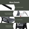 image:imageGiantex Patio Chairs Set of 2 Stackable Outdoor Dining Chairs with Breathable amp QuickDry Fabric amp Armrests for All Weather Lawn Backyard PoolsidePorch Deck 330 LBS Capacity BlueGrey