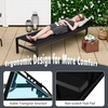 image:imageGiantex Patio Chaise Lounge Chair Outdoor Sunbathing Chair Lawn Reclining Lounger with 6 Adjustable Position Aluminium Frame Outside Tanning Chairs for DeckYard Pool Lounge Chairs 1 TurquoiseBlack
