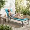 image:imageGiantex Patio Chaise Lounge Chair Outdoor Sunbathing Chair Lawn Reclining Lounger with 6 Adjustable Position Aluminium Frame Outside Tanning Chairs for DeckYard Pool Lounge Chairs 1 TurquoiseTurquoise