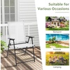 image:imageGiantex Patio Folding Chairs Set of 2 Portable Outdoor Dining Chairs with Rustproof Metal Frame for Lawn Front Porch Deck Garden Backyard Camping WhiteWhite