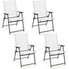 image:imageGiantex Patio Folding Chairs Set of 2 Portable Outdoor Dining Chairs with Rustproof Metal Frame for Lawn Front Porch Deck Garden Backyard Camping WhiteWhite