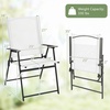 image:imageGiantex Patio Folding Chairs Set of 2 Portable Outdoor Dining Chairs with Rustproof Metal Frame for Lawn Front Porch Deck Garden Backyard Camping WhiteWhite