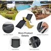 image:imageGiantex Patio Lounge Chair Foldable Chaise Lounger Outdoor Sunbathing Chair W 5Position Backrest 2Position Footrest Steel Frame Portable Recliner for Yard Lawn Tanning Pool Chairs 1 BrownBlack