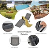 image:imageGiantex Patio Lounge Chair Foldable Chaise Lounger Outdoor Sunbathing Chair W 5Position Backrest 2Position Footrest Steel Frame Portable Recliner for Yard Lawn Tanning Pool Chairs 1 BrownGrey