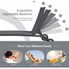 image:imageGiantex Patio Lounge Chairs for Pool Area Outdoor Chaise Lounger with 6 Adjustable Position Smooth Wheels and QuickDrying Fabric Lawn Recliner for Backyard Garden Sunbathing Chair 1 GrayGrey