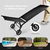 image:imageGiantex Patio Lounge Chairs for Pool Area Outdoor Chaise Lounger with 6 Adjustable Position Smooth Wheels and QuickDrying Fabric Lawn Recliner for Backyard Garden Sunbathing Chair 1 GrayBlack