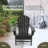 image:imageGiantex Set of 2 Adirondack Chair Weather Resistant HDPE Outdoor Fire Pit Chairs WRetractable Ottoman 330LBS Weight Capacity for Backyard Poolside Garden Lawn Patio Lounge Chair 2 CoffeeBlack