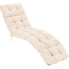 image:imageGiantex Set of 4 Lounge Chair Cushion Outdoor Padded Cushion with String Ties Patio Recliner Chaise Lounge Pads Replacement for Garden Poolside 73X22X4 Inch Thick Indoor Floor Cushion GreyBeige