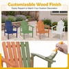 image:imageGiantex Stackable Adirondack Chair Set of 2 Outdoor Patio Chair with Slatted Backrest amp Seat Acacia Wood Fire Pit Chair for Deck Backyard Garden amp Lawn2 Packs