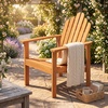image:imageGiantex Stackable Adirondack Chair Set of 2 Outdoor Patio Chair with Slatted Backrest amp Seat Acacia Wood Fire Pit Chair for Deck Backyard Garden amp Lawn2 Packs