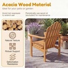 image:imageGiantex Stackable Adirondack Chair Set of 2 Outdoor Patio Chair with Slatted Backrest amp Seat Acacia Wood Fire Pit Chair for Deck Backyard Garden amp Lawn2 Packs