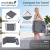 image:imageGiantex Tanning Chair with Face Hole Folding Beach Lounge Chair w 5Position Adjustable Backrest Storage Pocket Removable Cushion Outdoor Sunbathing Chair for Pool Camping 1GreenGrey