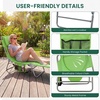 image:imageGiantex Tanning Chair with Face Hole Folding Beach Lounge Chair w 5Position Adjustable Backrest Storage Pocket Removable Cushion Outdoor Sunbathing Chair for Pool Camping 1GreenGreen