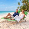 image:imageGiantex Tanning Chair with Face Hole Folding Beach Lounge Chair w 5Position Adjustable Backrest Storage Pocket Removable Cushion Outdoor Sunbathing Chair for Pool Camping 1GreenGreen