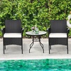 image:imagePatio Chairs Set of 2 All Weather Rattan Wicker Dining Chairs with Soft Removable Cushions Armrest Outdoor Dining Chairs for Garden Pool Backyard Lawn Porch Black