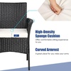 image:imagePatio Chairs Set of 2 All Weather Rattan Wicker Dining Chairs with Soft Removable Cushions Armrest Outdoor Dining Chairs for Garden Pool Backyard Lawn Porch Black