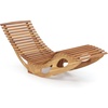 image:imageGiantex Acacia Wood Outdoor Rocking Chair Set of 2 Patio Lounge Chair with Ergonomic Curved amp Slatted Seat High Back Bottom Stopper Outside Chaise Lounge 63x235x26 Pool Lounger for Porch1