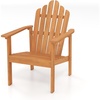 image:imageGiantex Stackable Adirondack Chair Set of 2 Outdoor Patio Chair with Slatted Backrest amp Seat Acacia Wood Fire Pit Chair for Deck Backyard Garden amp Lawn1 Pack