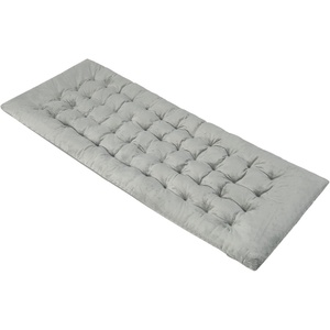 image:imageGiantex Camping Cot Pad 75 x 275 x 3 Recliner Cushion with 4 Fixing Straps Thickened Cushion for Lounge Chair and Swing Indoor Outdoor Use Mattress Pad for Hiking Travel Camp VacationGray