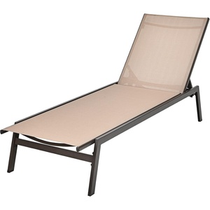 image:imageGiantex Chaise Lounge Chair Patio Chaise Lounger with 6Position Adjustable Backrest and Breathable Fabric Outdoor Recliner for Patio Poolside Backyard and Garden 1 BeigeBeige