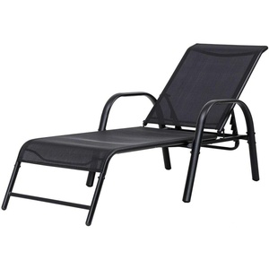 image:imageGiantex Outdoor Patio Chaise Lounge Chair Adjustable Lounge Chairs Patio Seating Furniture 5 Adjustable Positions Backyard Lawn Sling Chaise for Beach Yard Pool 11
