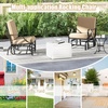 image:imageGiantex 2Pack Outdoor Glider Patio Rocking Chair with Thick Cushion Sturdy Metal Frame Curved Armrest Ergonomic Design SinglePerson Glider Chair for Garden Yard Porch Rocker BeigeBeige