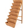 image:imageGiantex 5Tier Wooden Vertical Raised Garden Bed with Legs Set 2 Tiered Plant Box for Herbs Garden Vegetables Fruits Indoor Outdoor Freestanding Planter Stand Flower Rack for Patio Balcony amp Yard1