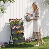image:imageGiantex 5Tier Wooden Vertical Raised Garden Bed with Legs Set 2 Tiered Plant Box for Herbs Garden Vegetables Fruits Indoor Outdoor Freestanding Planter Stand Flower Rack for Patio Balcony amp Yard1