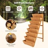 image:imageGiantex 5Tier Wooden Vertical Raised Garden Bed with Legs Set 2 Tiered Plant Box for Herbs Garden Vegetables Fruits Indoor Outdoor Freestanding Planter Stand Flower Rack for Patio Balcony amp Yard1