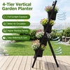 image:imageGiantex 5Tier Wooden Vertical Raised Garden Bed with Legs Set 2 Tiered Plant Box for Herbs Garden Vegetables Fruits Indoor Outdoor Freestanding Planter Stand Flower Rack for Patio Balcony amp Yard1