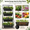image:imageGiantex 5Tier Wooden Vertical Raised Garden Bed with Legs Set 2 Tiered Plant Box for Herbs Garden Vegetables Fruits Indoor Outdoor Freestanding Planter Stand Flower Rack for Patio Balcony amp Yard2