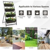 image:imageGiantex 5Tier Wooden Vertical Raised Garden Bed with Legs Set 2 Tiered Plant Box for Herbs Garden Vegetables Fruits Indoor Outdoor Freestanding Planter Stand Flower Rack for Patio Balcony amp Yard1