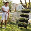 image:imageGiantex 5Tier Wooden Vertical Raised Garden Bed with Legs Set 2 Tiered Plant Box for Herbs Garden Vegetables Fruits Indoor Outdoor Freestanding Planter Stand Flower Rack for Patio Balcony amp Yard2
