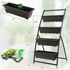 image:imageGiantex 5Tier Wooden Vertical Raised Garden Bed with Legs Set 2 Tiered Plant Box for Herbs Garden Vegetables Fruits Indoor Outdoor Freestanding Planter Stand Flower Rack for Patio Balcony amp Yard1