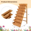 image:imageGiantex 5Tier Wooden Vertical Raised Garden Bed with Legs Set 2 Tiered Plant Box for Herbs Garden Vegetables Fruits Indoor Outdoor Freestanding Planter Stand Flower Rack for Patio Balcony amp Yard1