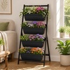 image:imageGiantex 5Tier Wooden Vertical Raised Garden Bed with Legs Set 2 Tiered Plant Box for Herbs Garden Vegetables Fruits Indoor Outdoor Freestanding Planter Stand Flower Rack for Patio Balcony amp Yard1