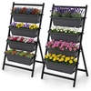 image:imageGiantex 5Tier Wooden Vertical Raised Garden Bed with Legs Set 2 Tiered Plant Box for Herbs Garden Vegetables Fruits Indoor Outdoor Freestanding Planter Stand Flower Rack for Patio Balcony amp Yard2
