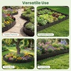 image:imageGiantex 70 Pcs Garden Landscape Edging Border 345 FT Flexible Plastic Lawn Edging with Interlocking Panels Garden Border Edging for Flower Beds Tree Rings Pathways amp Backyard Easy DIY No Stakes