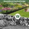 image:imageGiantex 70 Pcs Garden Landscape Edging Border 345 FT Flexible Plastic Lawn Edging with Interlocking Panels Garden Border Edging for Flower Beds Tree Rings Pathways amp Backyard Easy DIY No Stakes