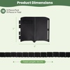 image:imageGiantex 70 Pcs Garden Landscape Edging Border 345 FT Flexible Plastic Lawn Edging with Interlocking Panels Garden Border Edging for Flower Beds Tree Rings Pathways amp Backyard Easy DIY No Stakes