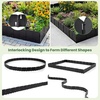 image:imageGiantex 70 Pcs Garden Landscape Edging Border 345 FT Flexible Plastic Lawn Edging with Interlocking Panels Garden Border Edging for Flower Beds Tree Rings Pathways amp Backyard Easy DIY No Stakes