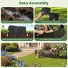 image:imageGiantex 70 Pcs Garden Landscape Edging Border 345 FT Flexible Plastic Lawn Edging with Interlocking Panels Garden Border Edging for Flower Beds Tree Rings Pathways amp Backyard Easy DIY No Stakes