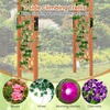 image:imageGiantex 85 Garden Arch Trellis Wood Garden Arbor with Flat Top for Climbing Plants Roses amp Vines Outdoor Wooden Wedding Arch for Ceremony Backyard Lawn Patio Garden Entrance DecorationWalnut Brown