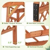image:imageGiantex 85 Garden Arch Trellis Wood Garden Arbor with Flat Top for Climbing Plants Roses amp Vines Outdoor Wooden Wedding Arch for Ceremony Backyard Lawn Patio Garden Entrance DecorationWalnut Brown