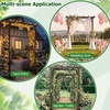 image:imageGiantex 85 Garden Arch Trellis Wood Garden Arbor with Flat Top for Climbing Plants Roses amp Vines Outdoor Wooden Wedding Arch for Ceremony Backyard Lawn Patio Garden Entrance DecorationDark Brown