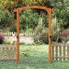 image:imageGiantex 85 Garden Arch Trellis Wood Garden Arbor with Flat Top for Climbing Plants Roses amp Vines Outdoor Wooden Wedding Arch for Ceremony Backyard Lawn Patio Garden Entrance DecorationHoney Brown